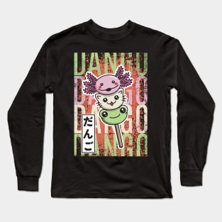 Dango axolotl cat frog Long Sleeve T-Shirt